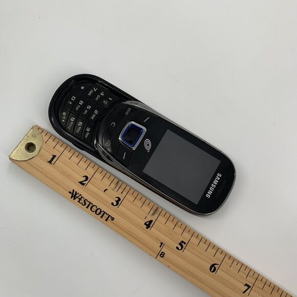 Samsung TracFone Slider Cell Phone Black Prepaid Service Provider No Contract - Picture 4 of 5